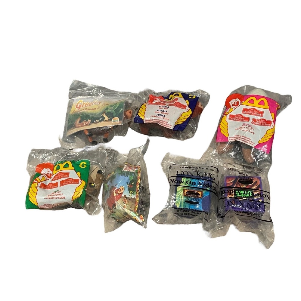 Lion King Mix Fast Food Lot‎ Of 7 McDonald's Burger King KFC Scar Pumba Rafiki